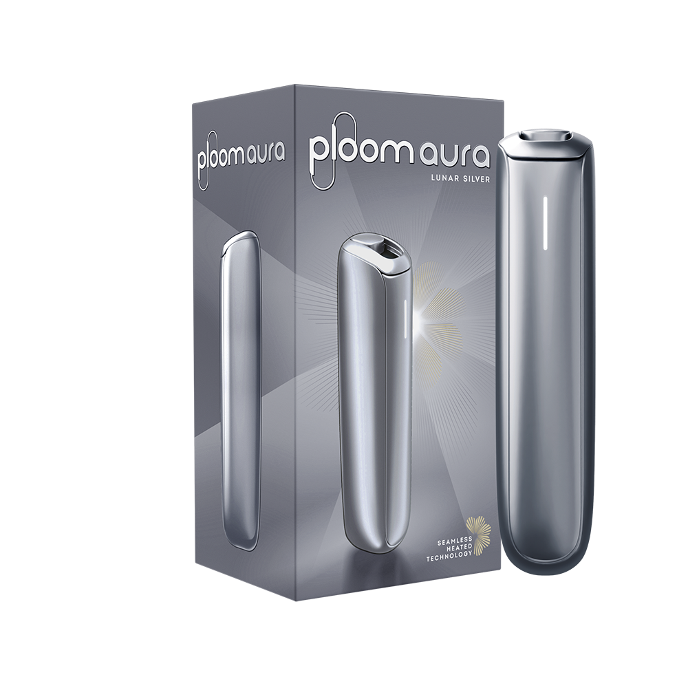 【銀色】7 11七星加熱煙 Ploom Aura Starter Kit LUNAR SILVER主機 適用MEVIUS、CAMEL、EVO 系煙彈